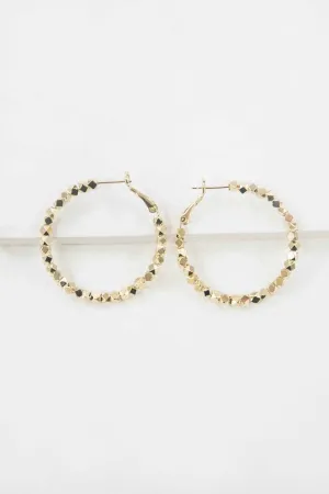 Pixeled Hoop Earrings