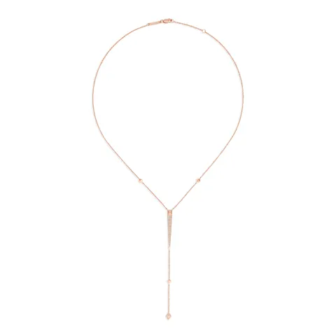 R.08® Pointe Lariat Necklace | Rose Gold