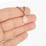 Rose Quartz Pendant Necklace