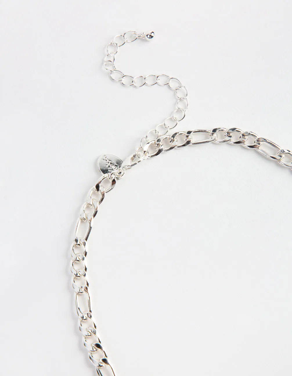 Silver 6mm Figaro Link Necklace