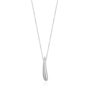 Silver Luxe Drop Necklace