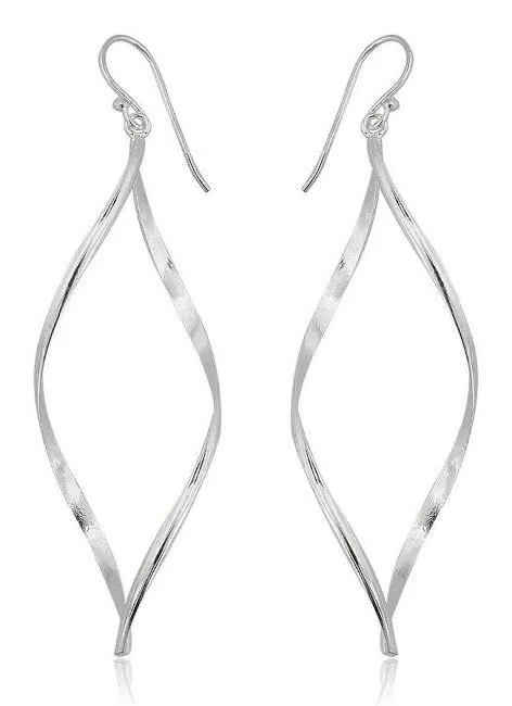 Sterling Silver Twisted Earrings