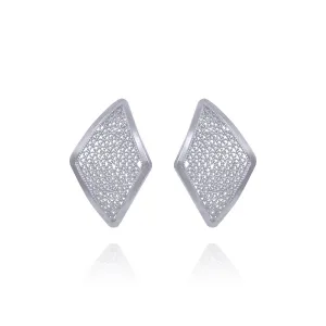 TAMMY SILVER SMALL STUD EARRINGS FILIGREE