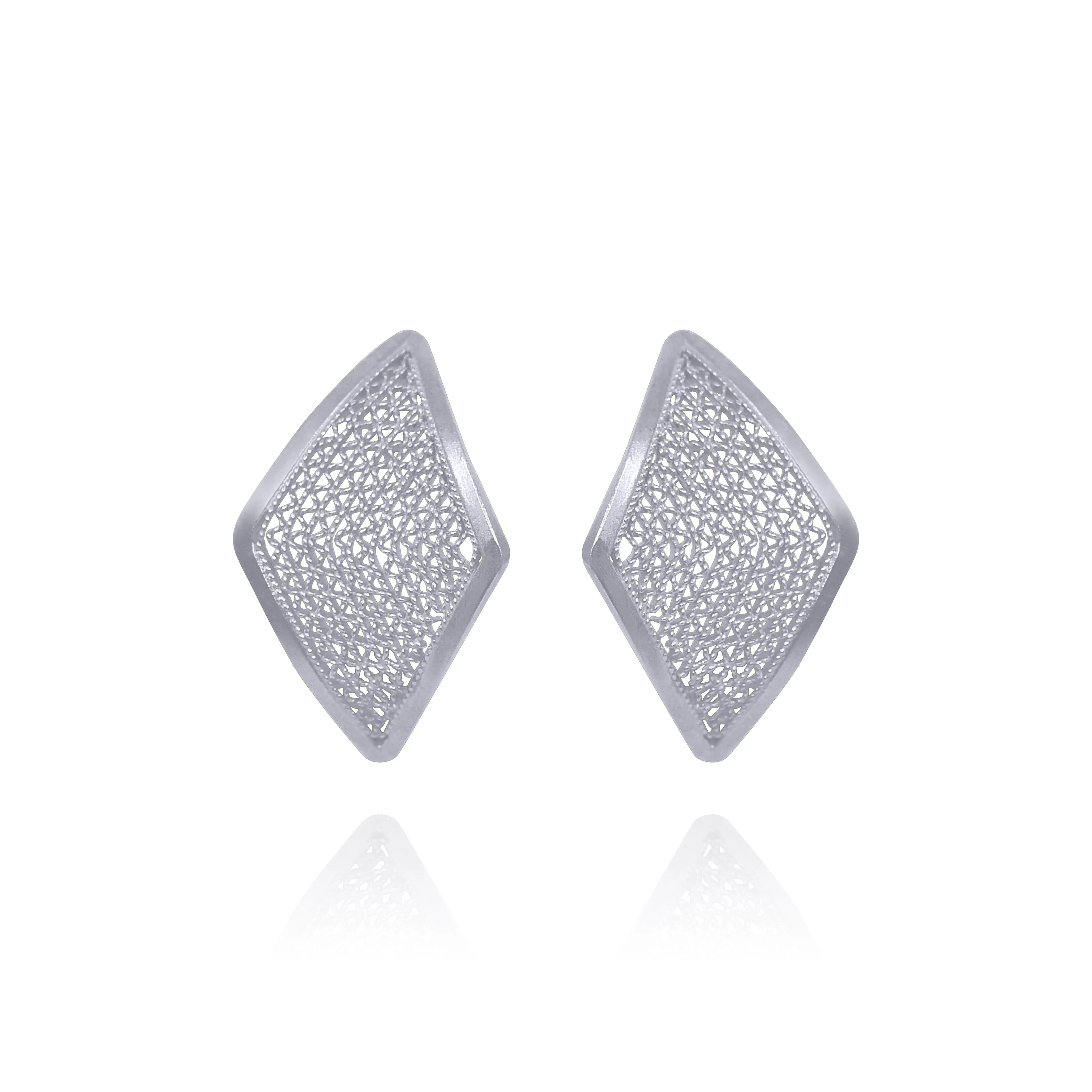 TAMMY SILVER SMALL STUD EARRINGS FILIGREE