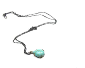 Teardrop Turquoise Vanity Necklace