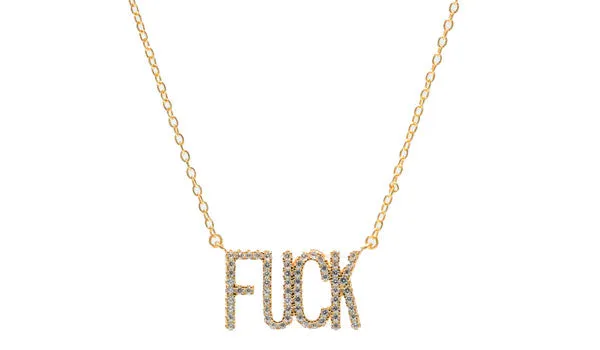 The Sterling Silver Fu*k Necklace