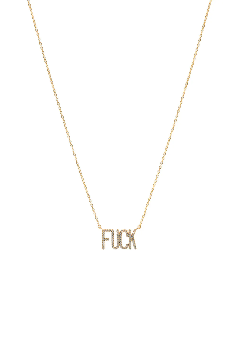 The Sterling Silver Fu*k Necklace