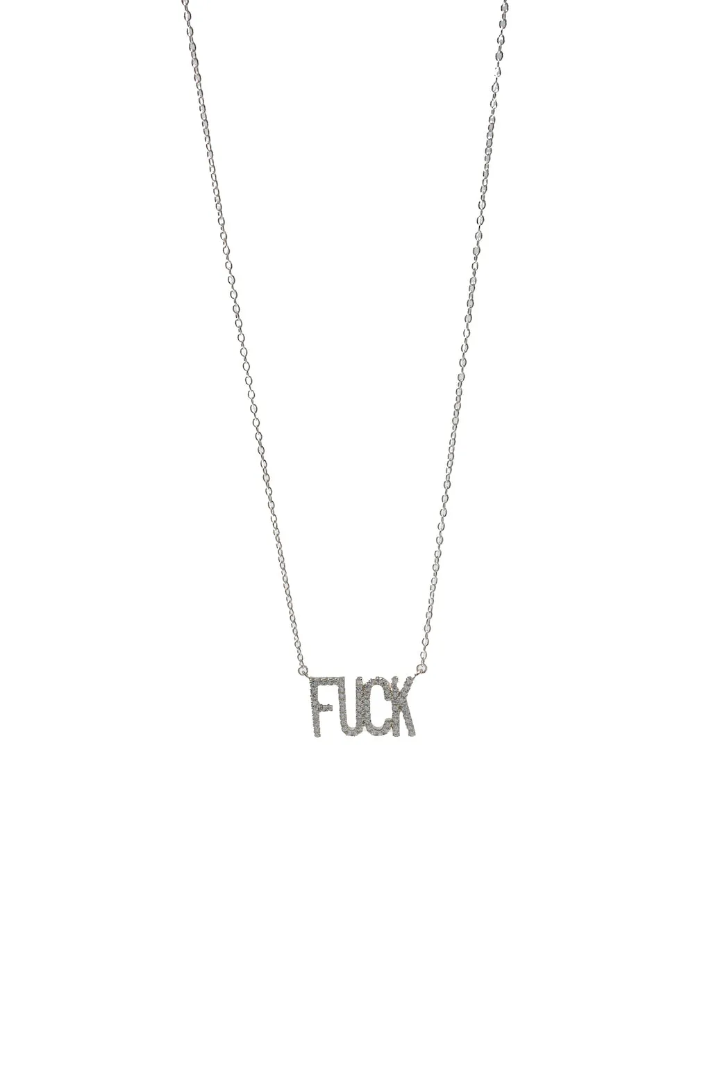 The Sterling Silver Fu*k Necklace