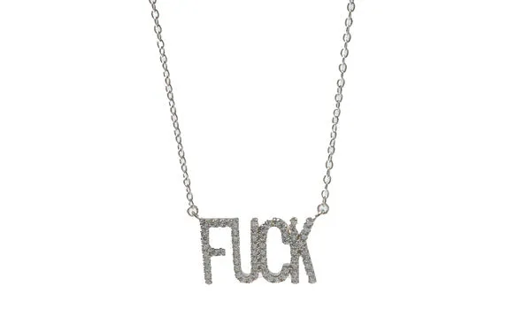 The Sterling Silver Fu*k Necklace