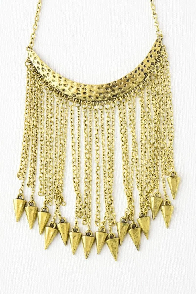 Tribal Tassel Arrow Necklace