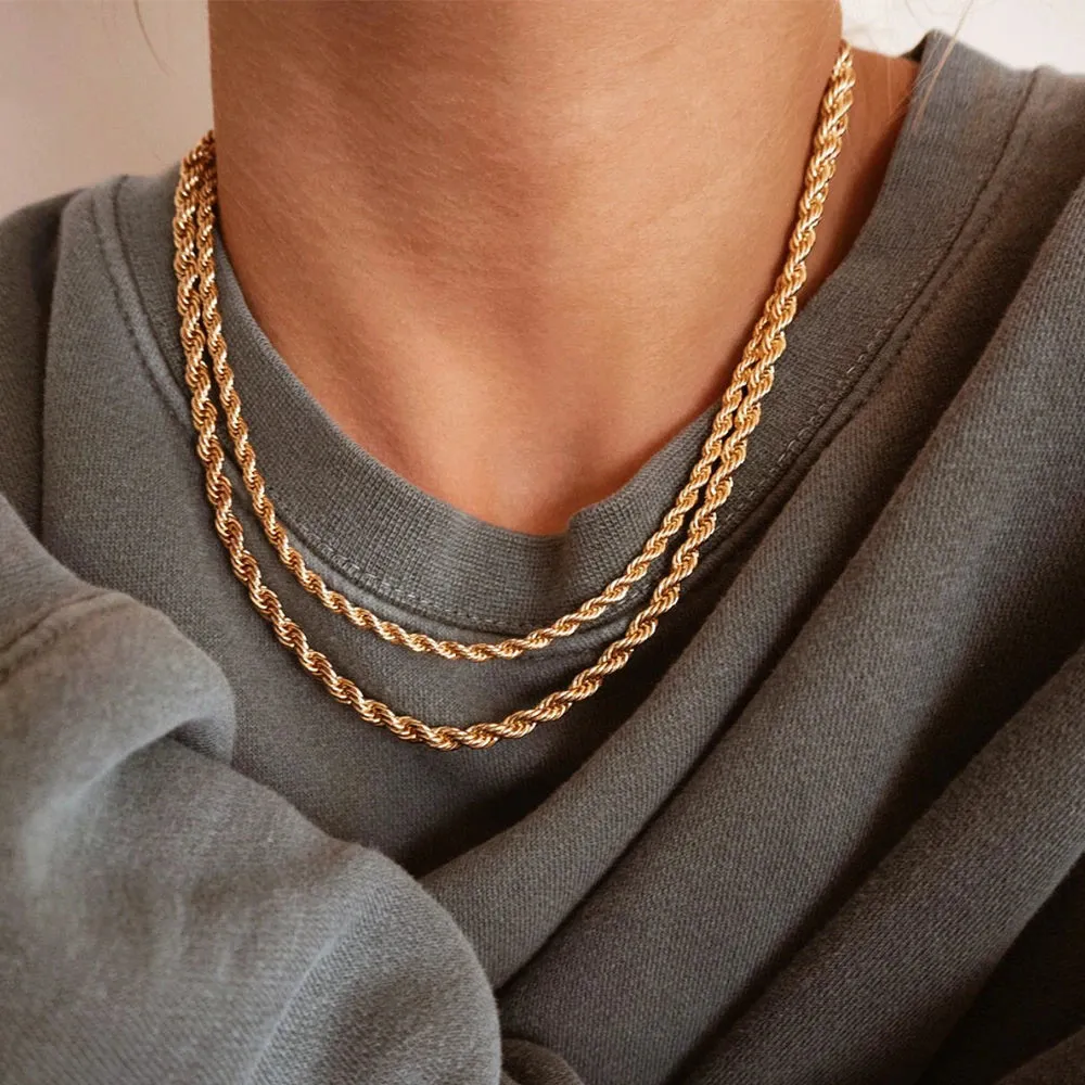 Twisted Chain Necklaces