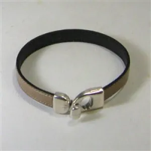 Unisex  Light Brown Leather Bracelet