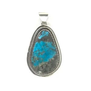 Walter Vandever Large Turquoise Pendant