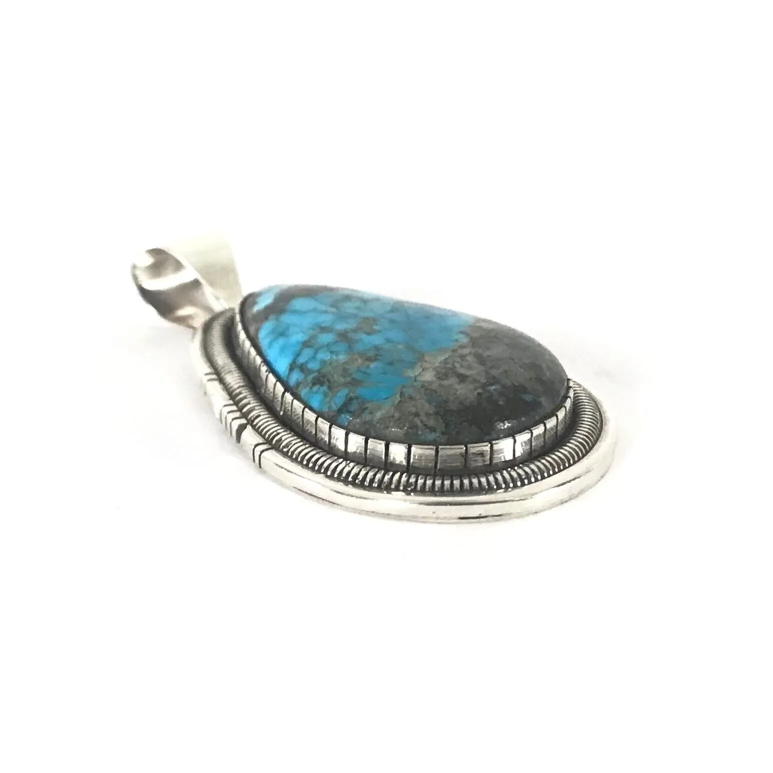 Walter Vandever Large Turquoise Pendant